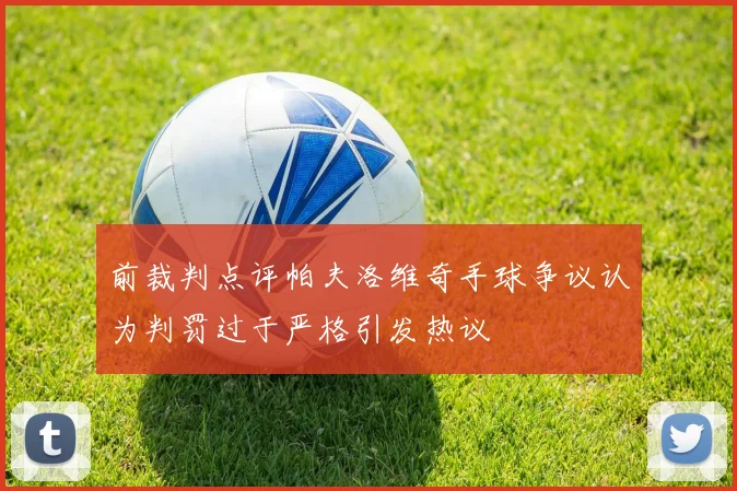 前裁判点评帕夫洛维奇手球争议认为判罚过于严格引发热议