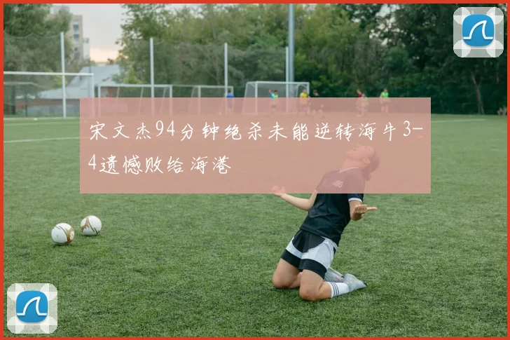 宋文杰94分钟绝杀未能逆转海牛3-4遗憾败给海港